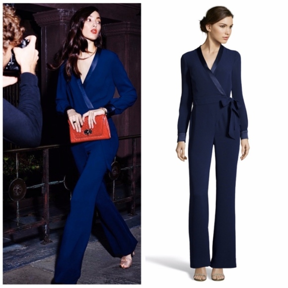 dvf wrap jumpsuit